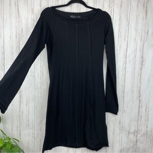 Prana black long sleeve flare dress Small